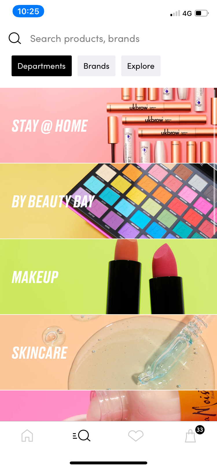 Browse beautybay categories