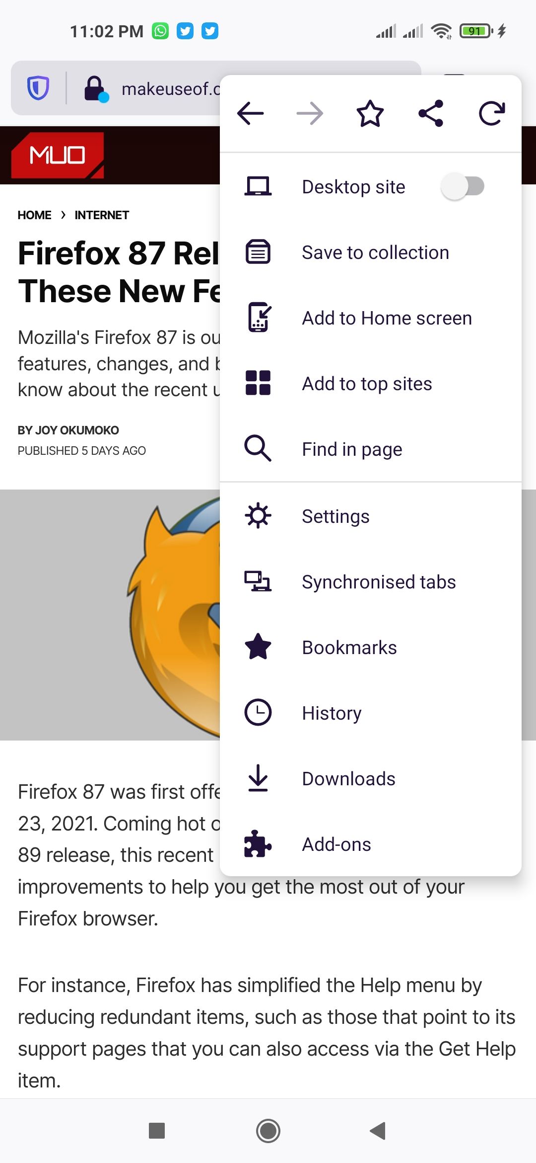 Block autoplay in Firefox three dots