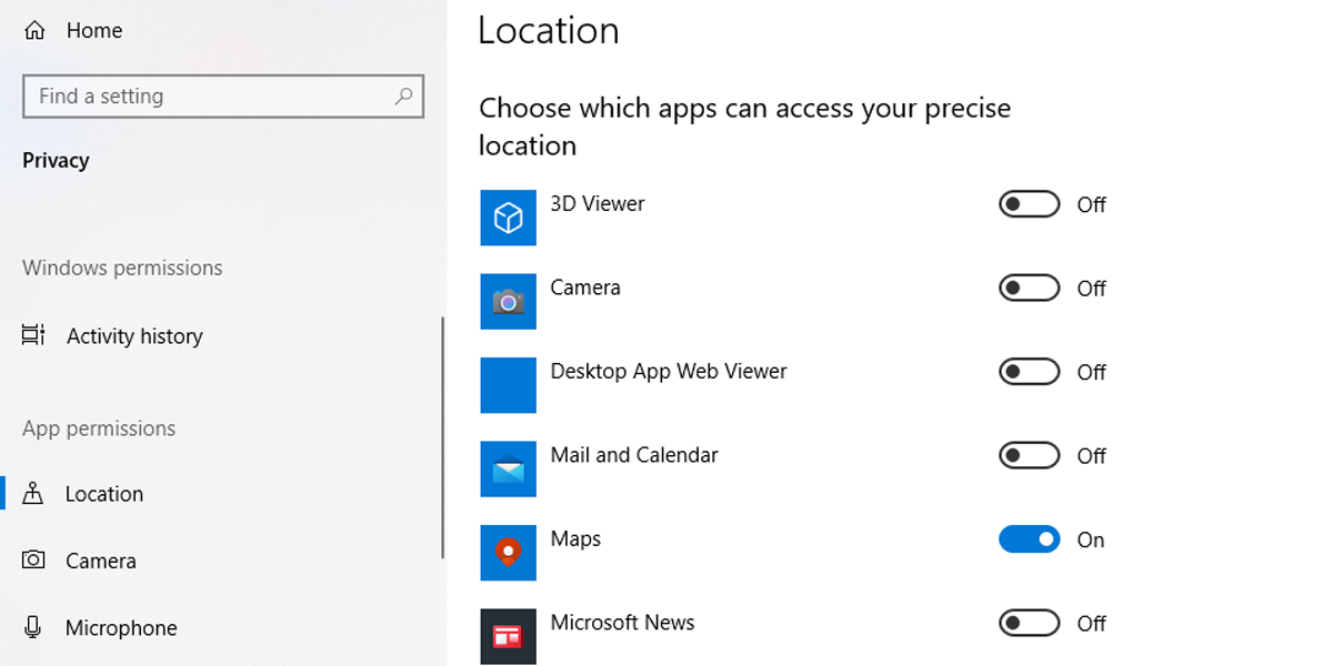 categories 1 - Come modificare le autorizzazioni dell’app in Windows 10