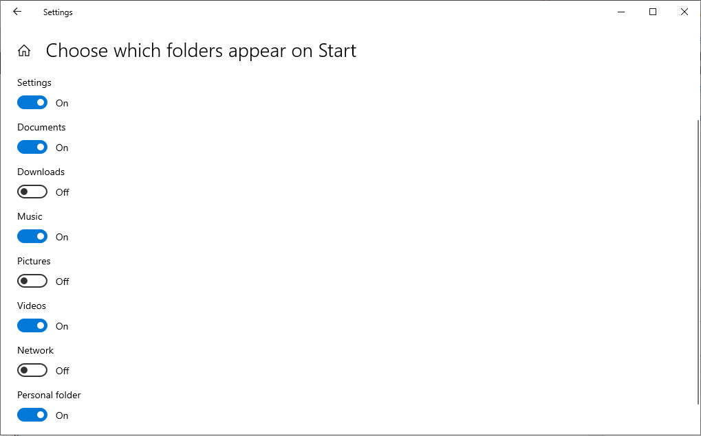 14 Möglichkeiten zum Hacken und Anpassen des Windows 10-Startmenüs - choose new folder for start menu