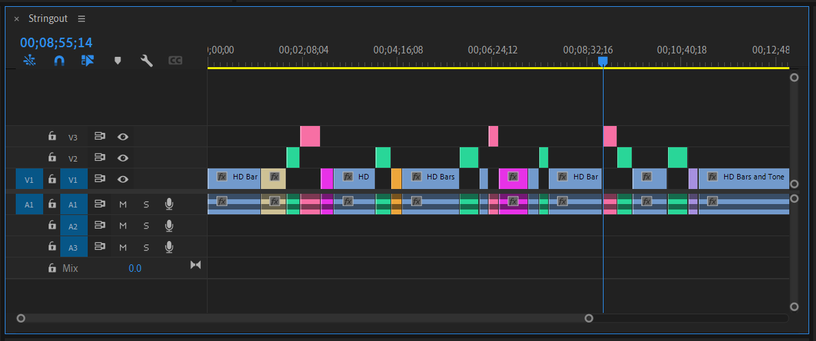 Color labels in Premiere Pro