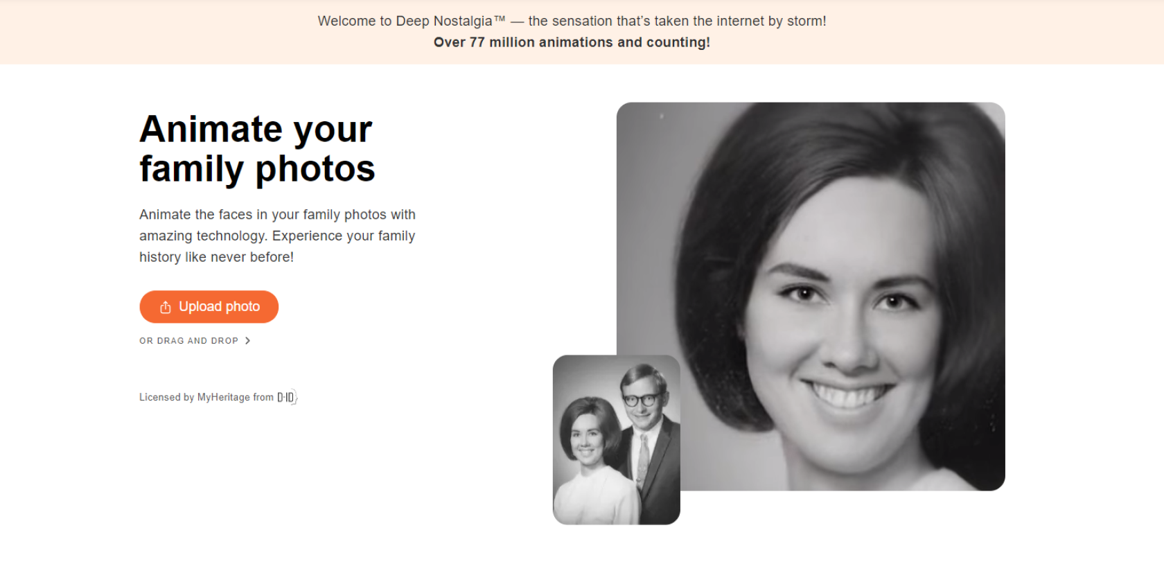 How to Use MyHeritage's AI Tool to Animate Old Photos