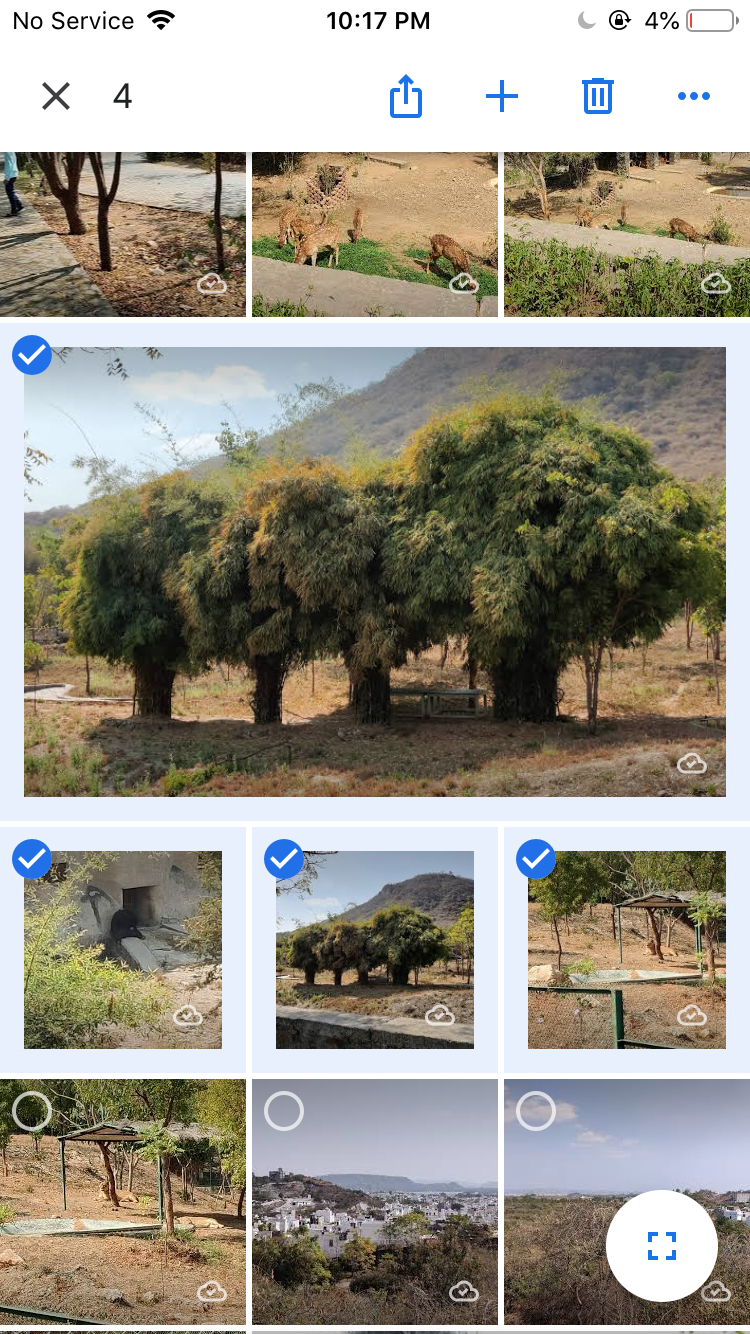 Delete photos in Google Photos for iOS