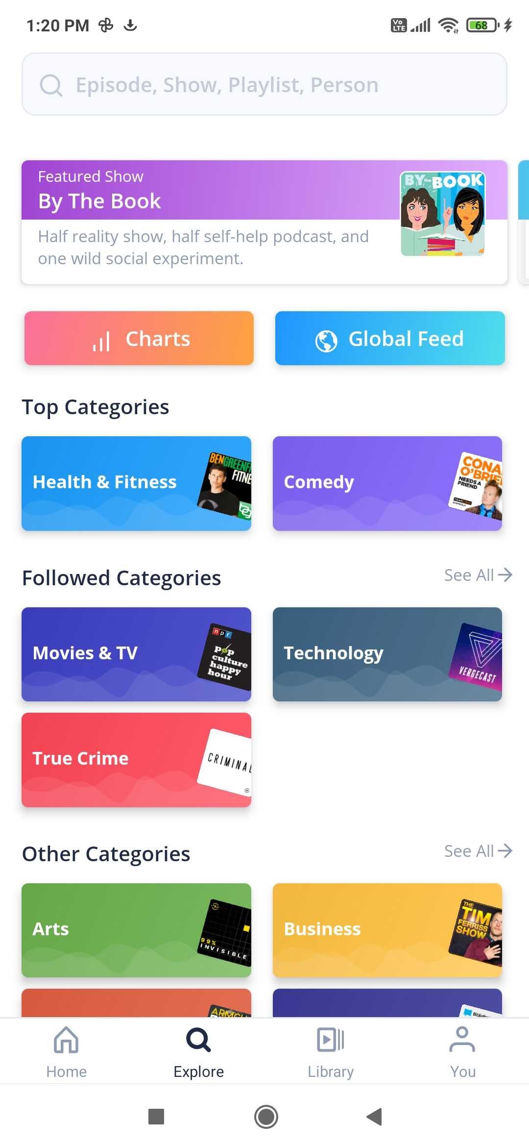 Browse podcast categories and charts of most popular podcasts at Repod