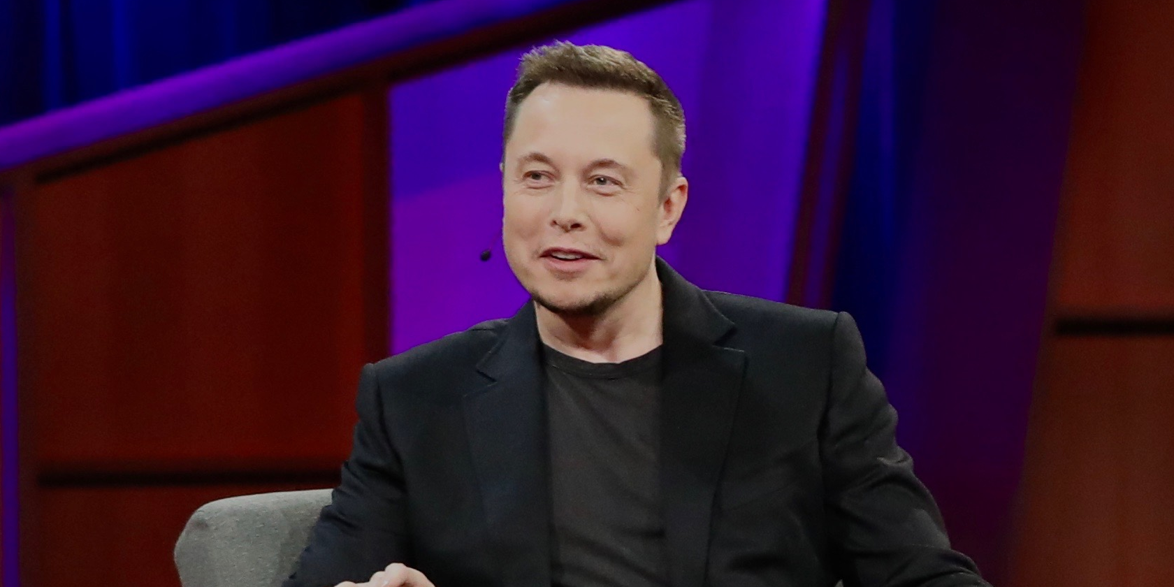 Elon Musk on a talk show