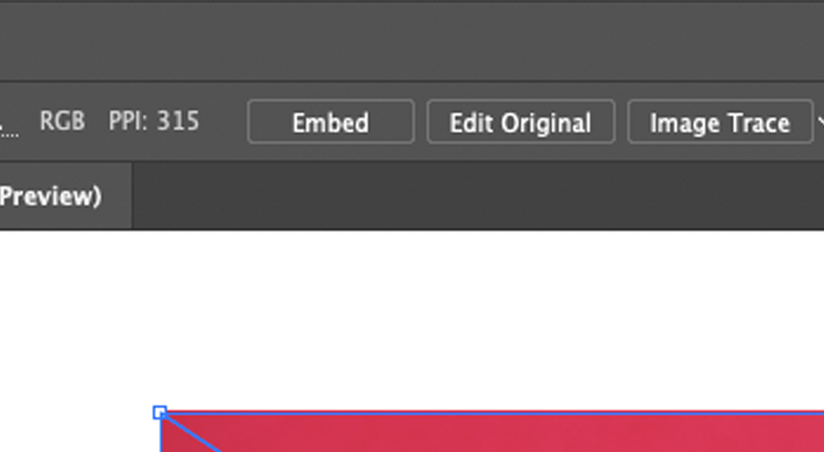 embed button in illustrator