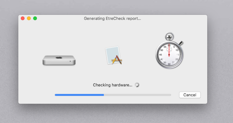 etrecheck detailed scan ongoing - I 9 migliori strumenti gratuiti per Mac per rilevare e risolvere i problemi comuni di macOS