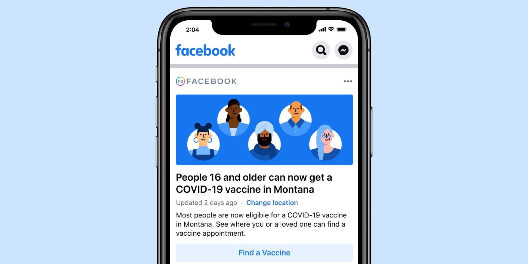 Facebook vaccine locations