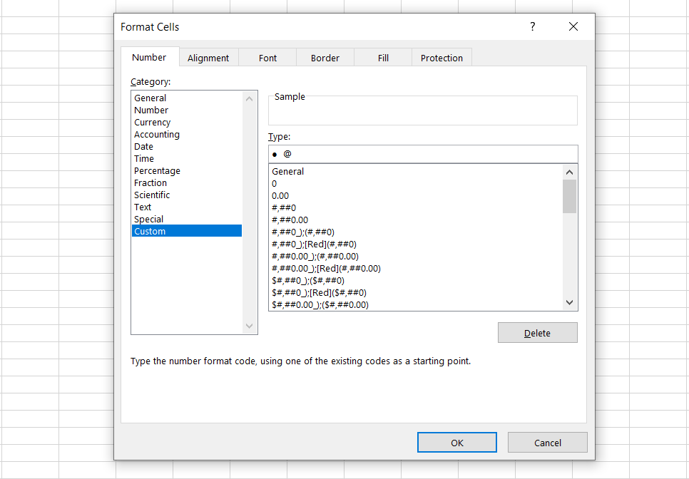 You can format cells to begin with bullet symbols.