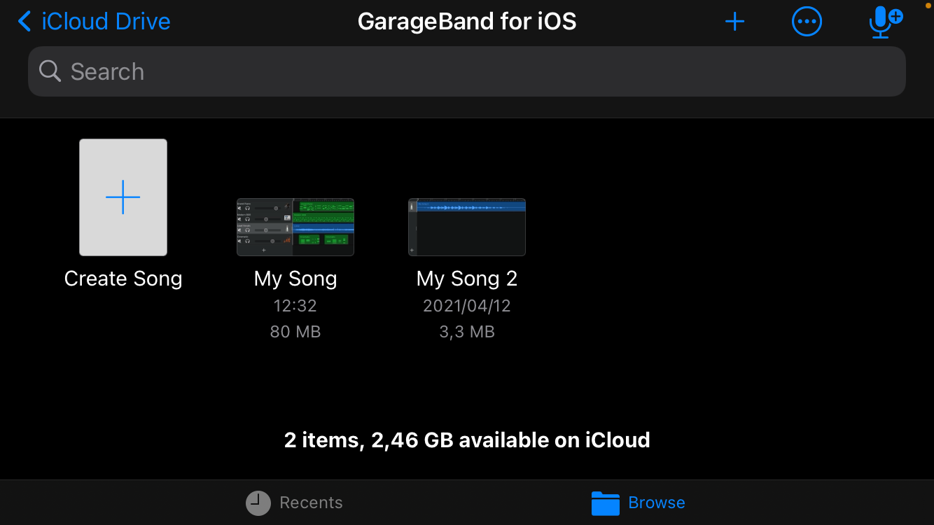 garageband homescreen - Come creare una canzone su GarageBand