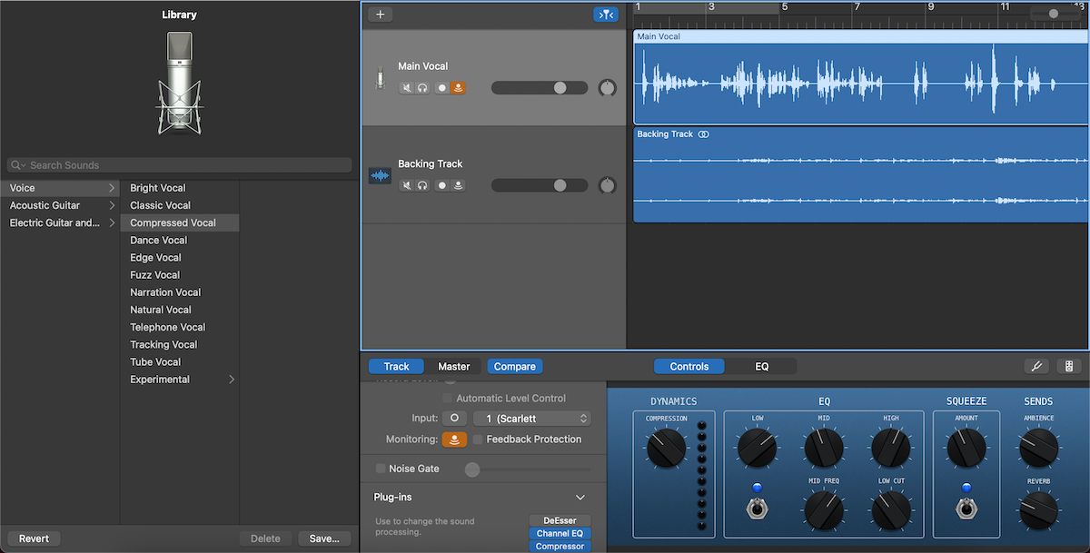 garageband main vocal backing track - Una guida passo passo alla registrazione della voce in GarageBand per Mac