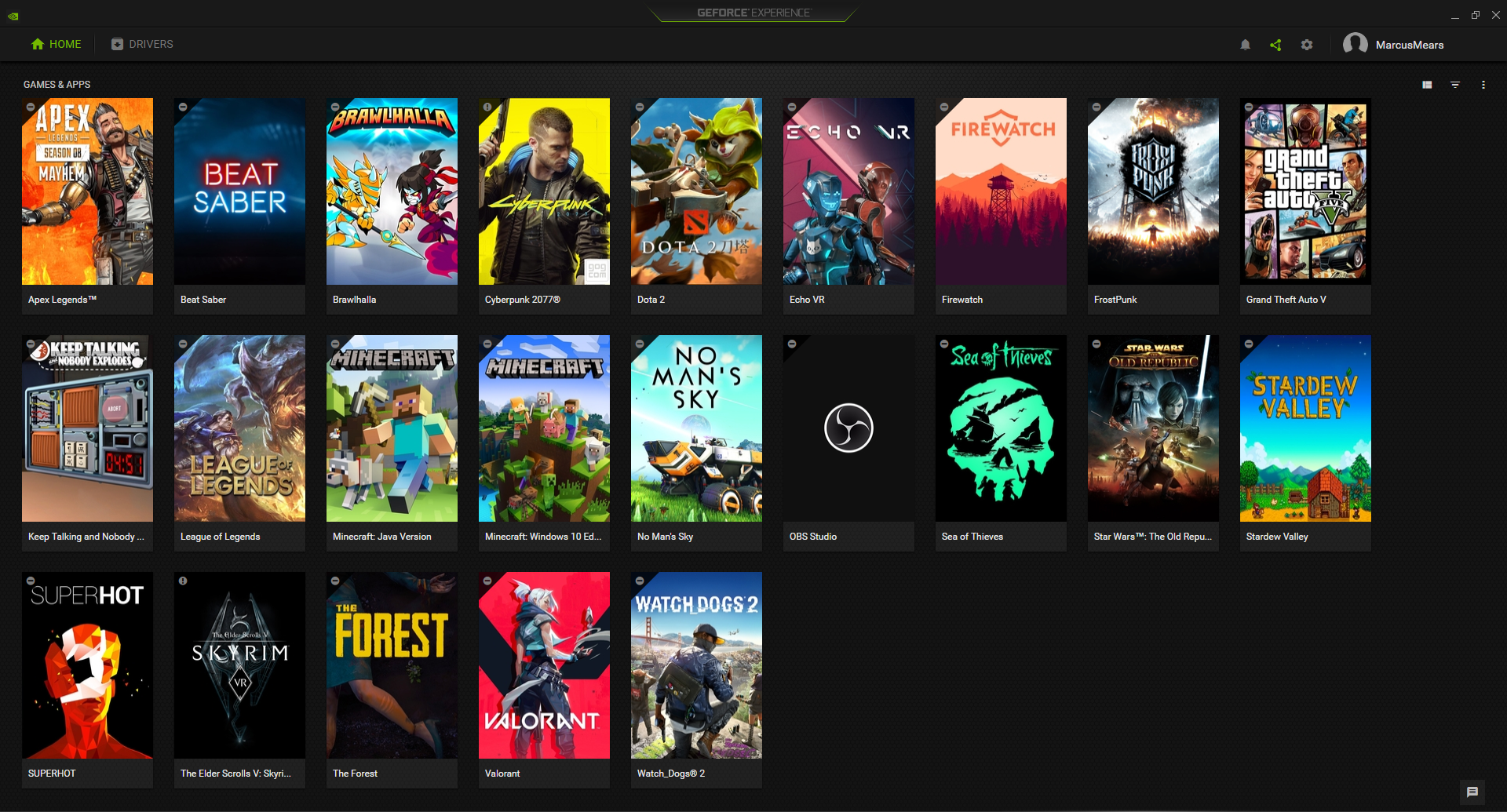 geforce experience launcher