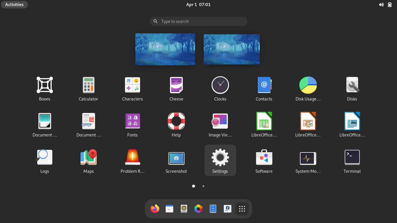 gnome4 expanded view - 6 motivi per cui dovresti aggiornare il tuo desktop Linux a GNOME 40 oggi