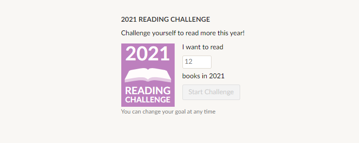 Goodreades Reading Challenge