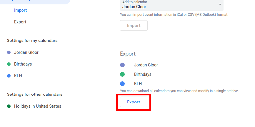 google calendar export all events - Come esportare il tuo calendario di Google come file ICS