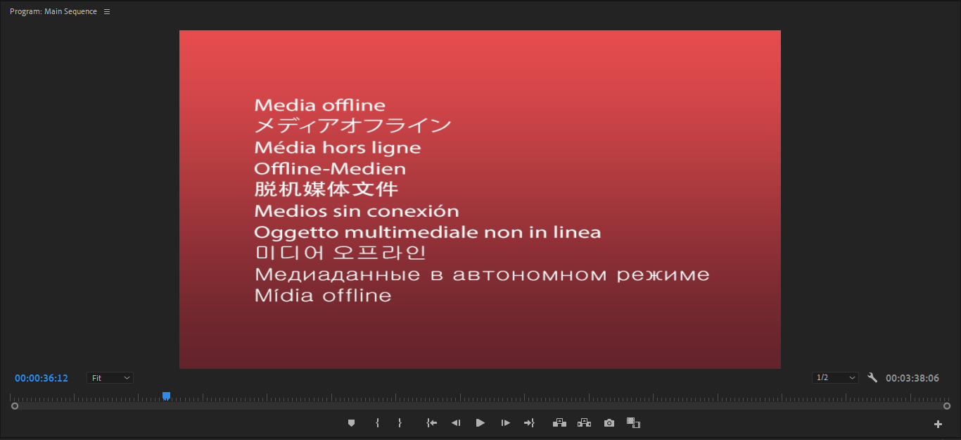 Media offline adobe premiere что делать