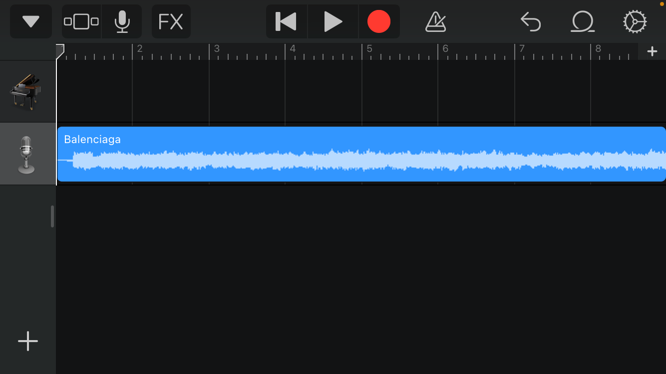 Imported Audio in GarageBand