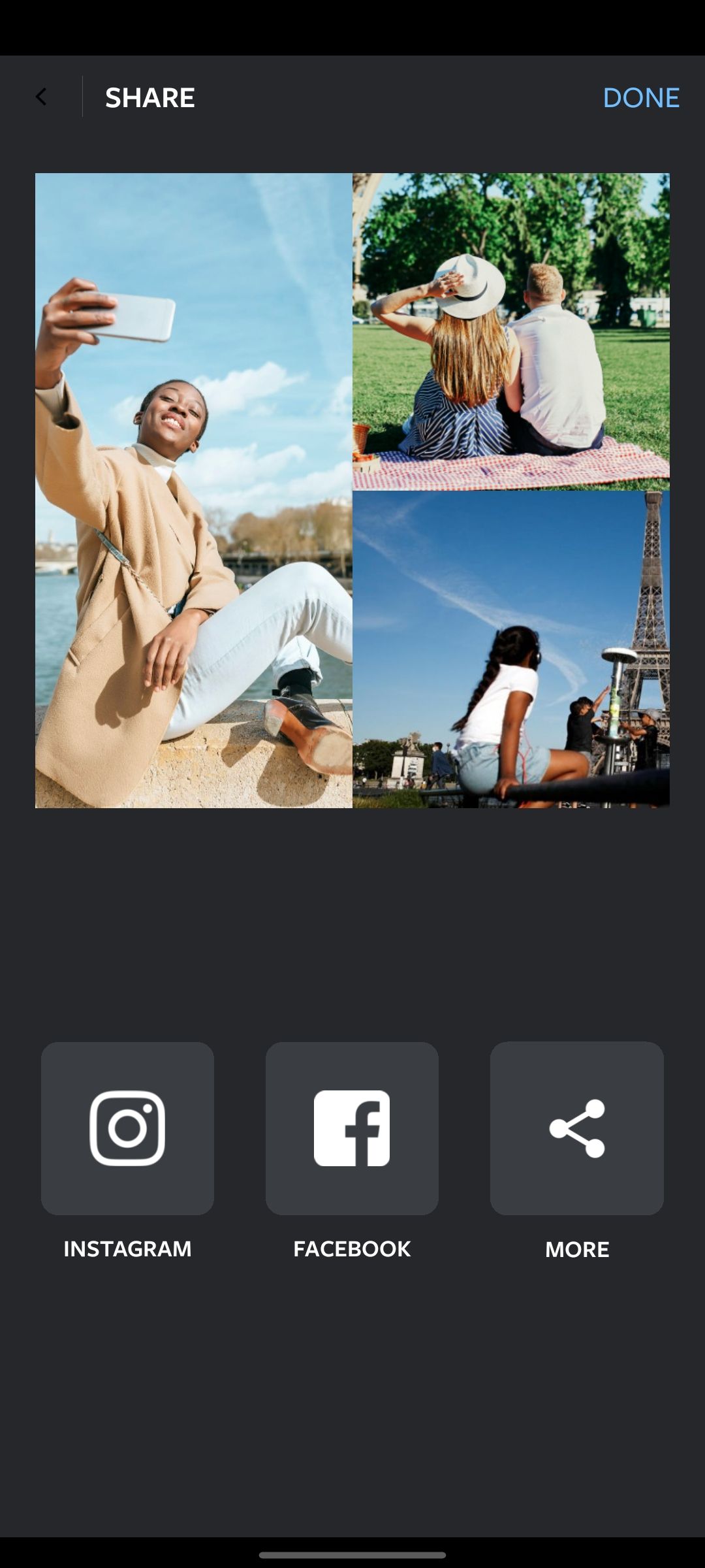 instagram layout edit photo page