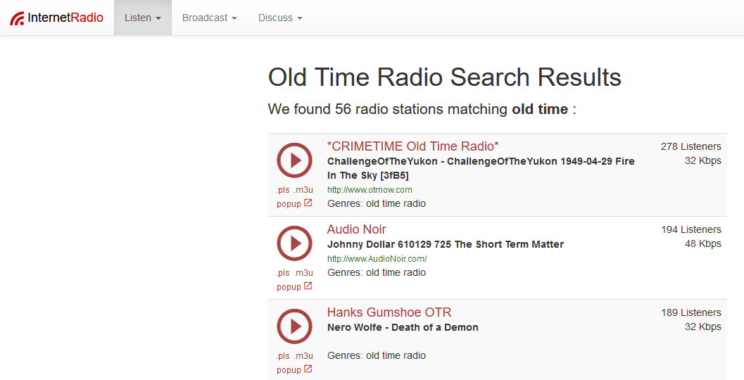 internetradio old time shows - 8 modi per ascoltare gratuitamente i programmi radiofonici dei vecchi tempi online