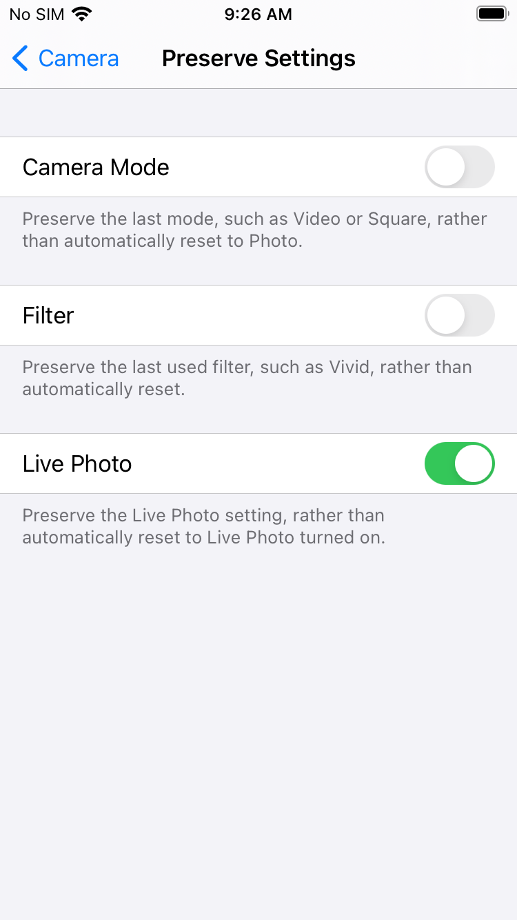 iphone 15 change camera settings