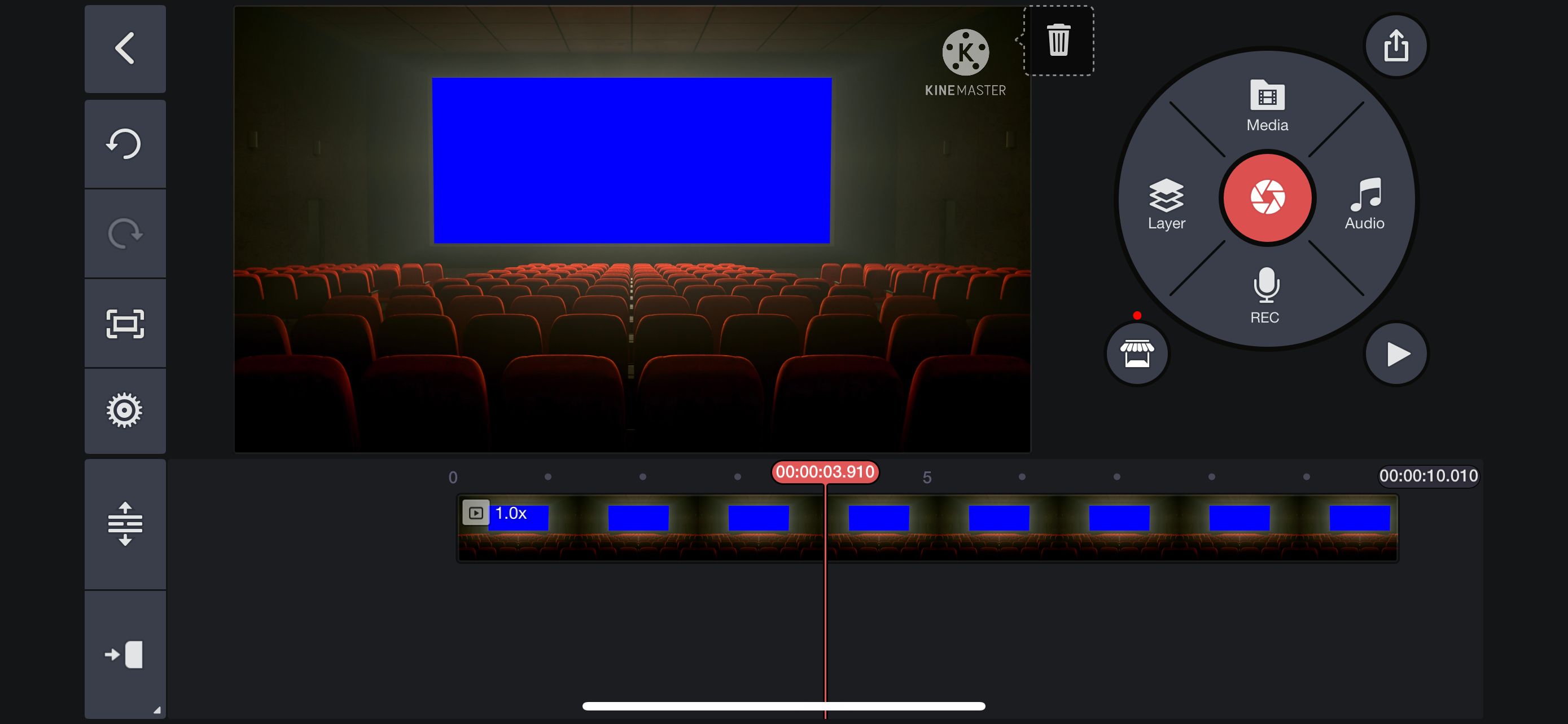 Kinemaster Main Editing Screen