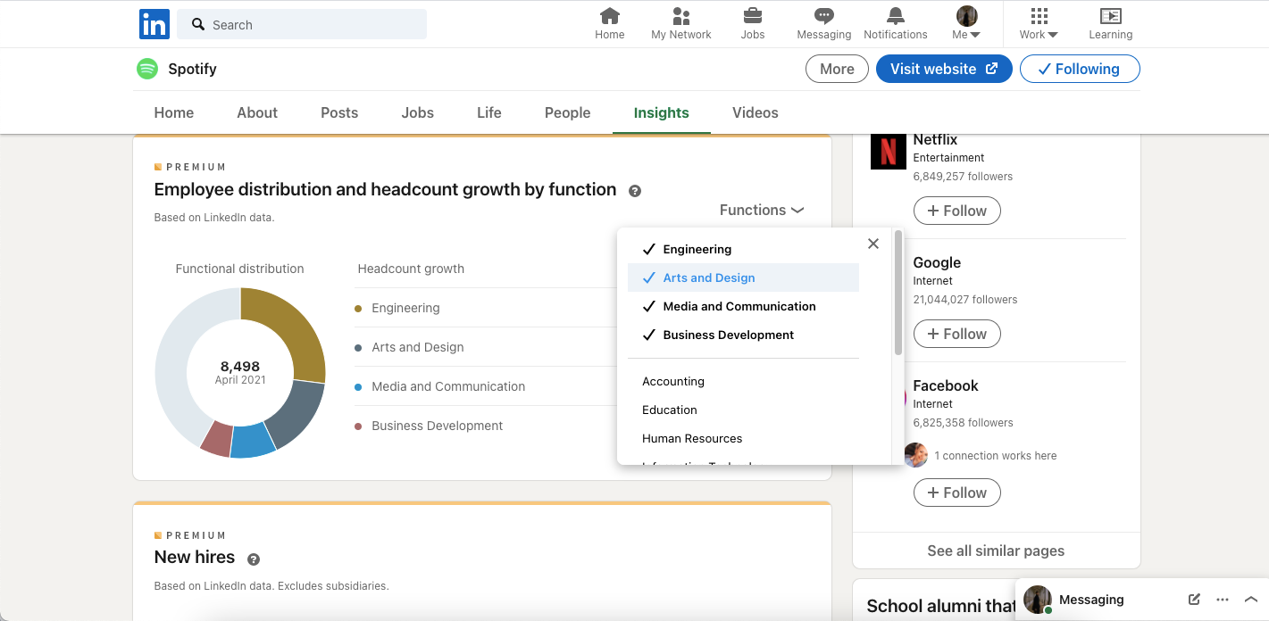 distribution options on linkedin