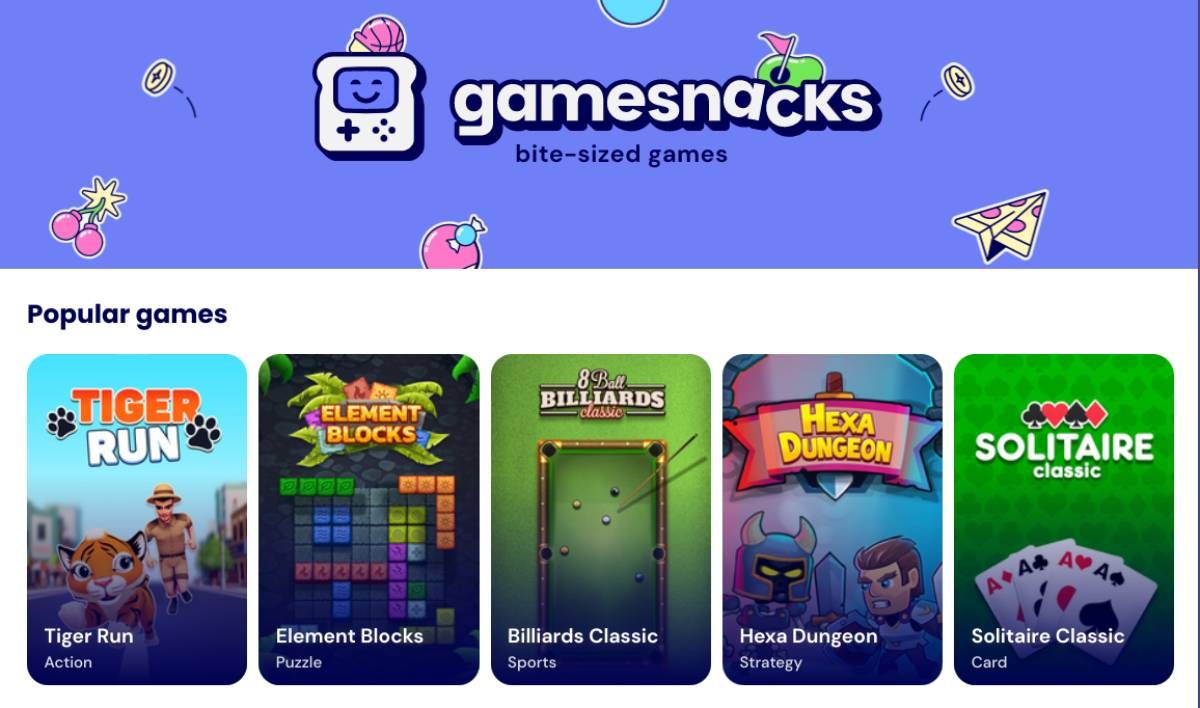 GameSnacks is a collection of 100+ HTML5 games made by Google