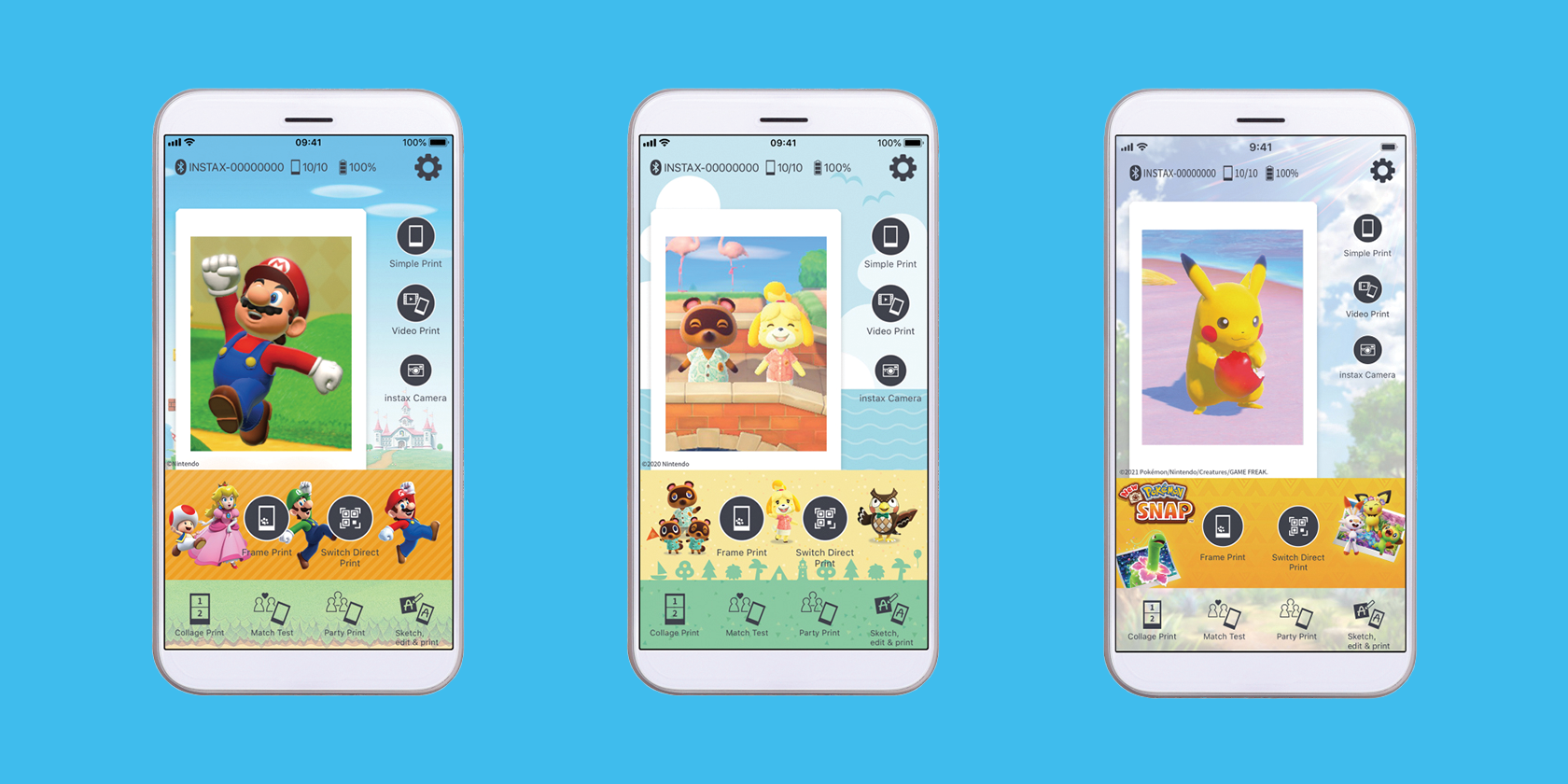 mario animal crossing and pokemon screenshots instax nintendo switch app