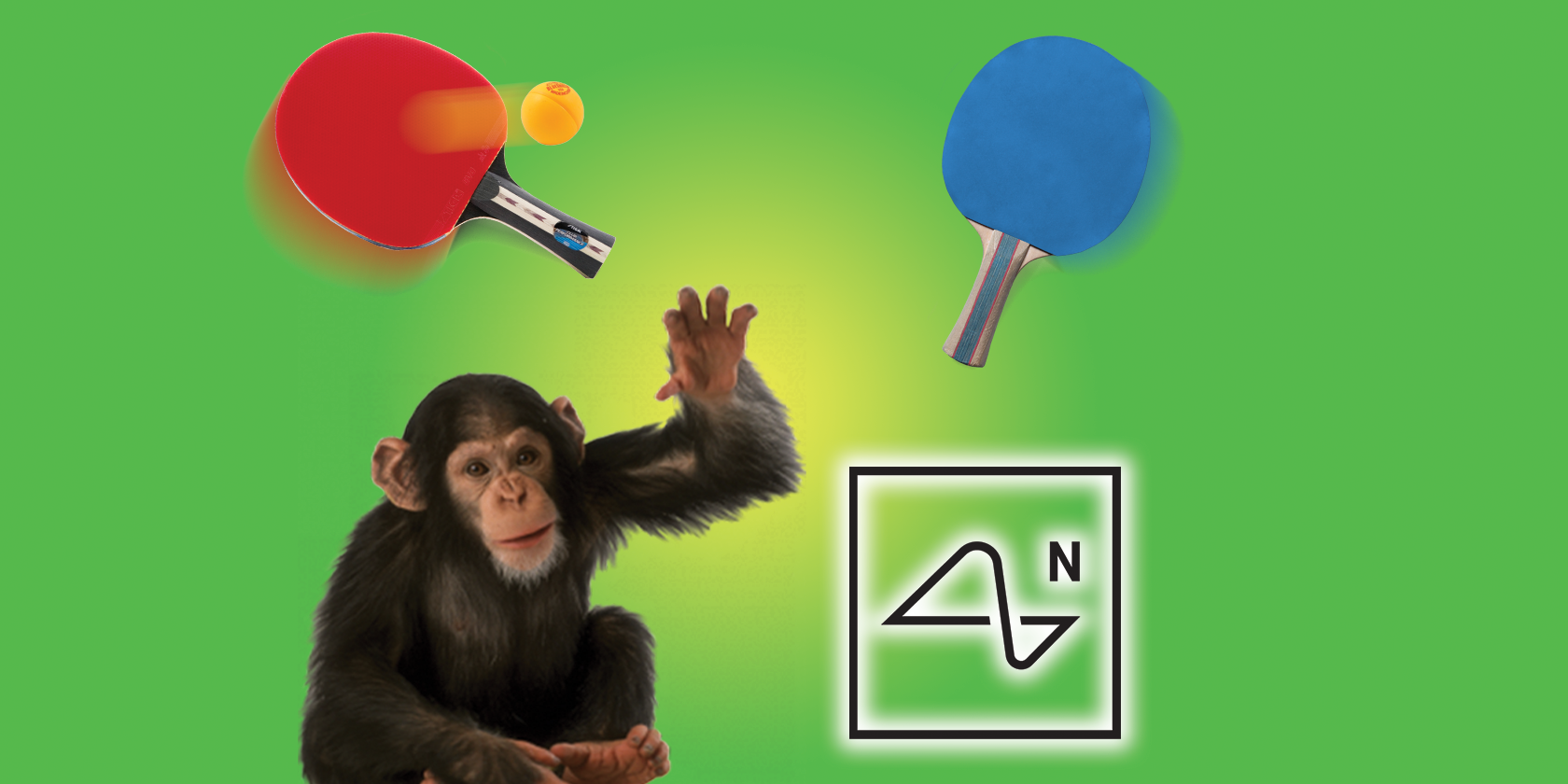 monkey playing ping pong with neuralink