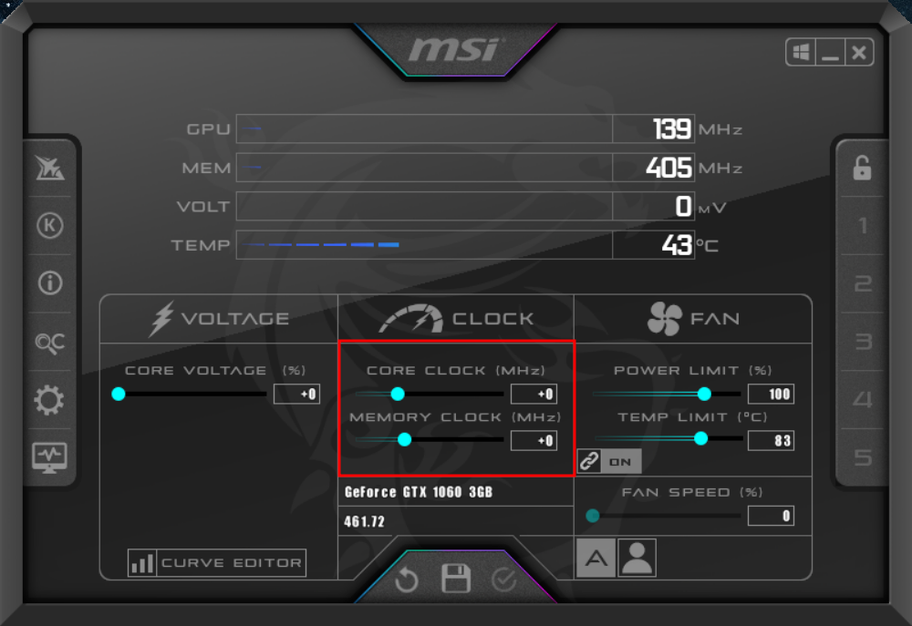 msi afterburner core memory clock - Come overcloccare la scheda grafica (GPU)