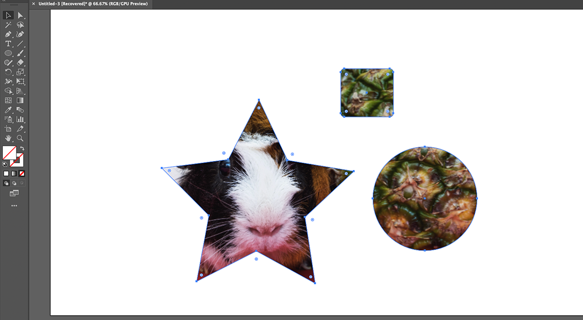 So beschneiden Sie ein Bild in Adobe Illustrator - multiple crops in Illustrator