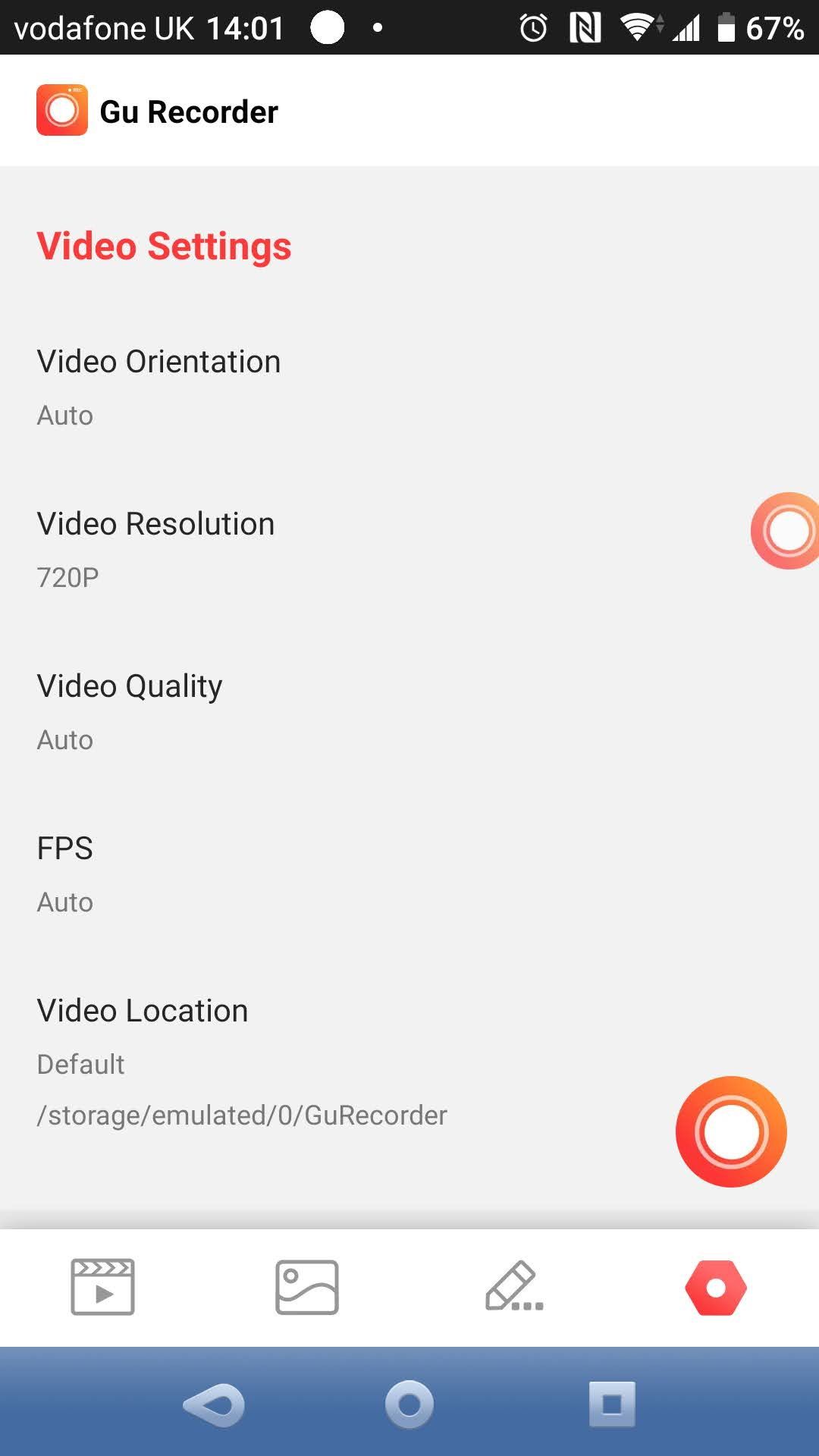 Record your Android screen with Gu Screen Record