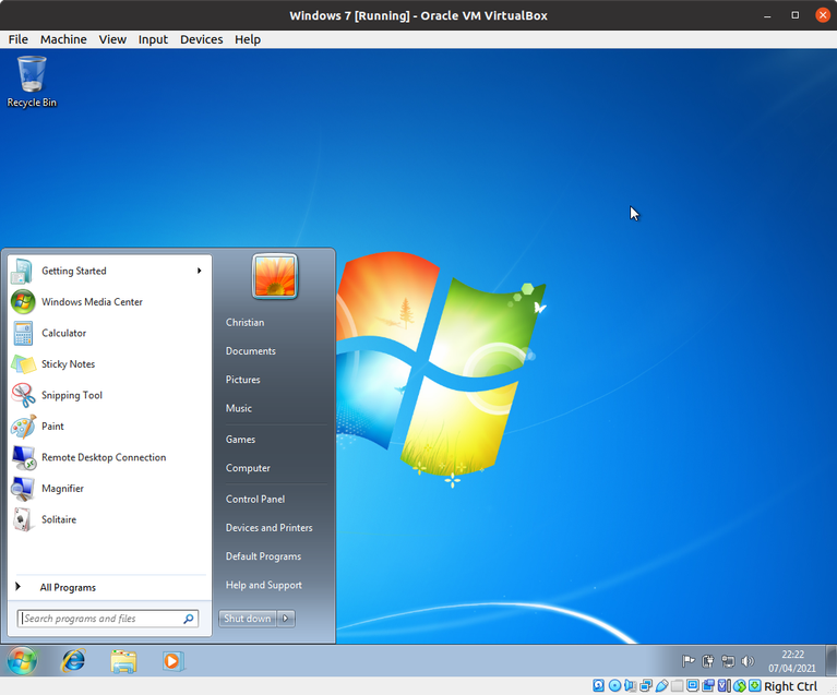 Jalankan Windows di mesin virtual