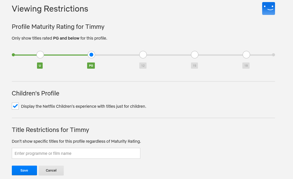 netflix maturity settings