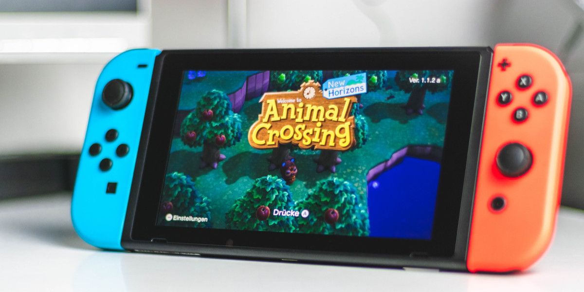 Nintendo Switch Showing Animal Crossing New Horizons