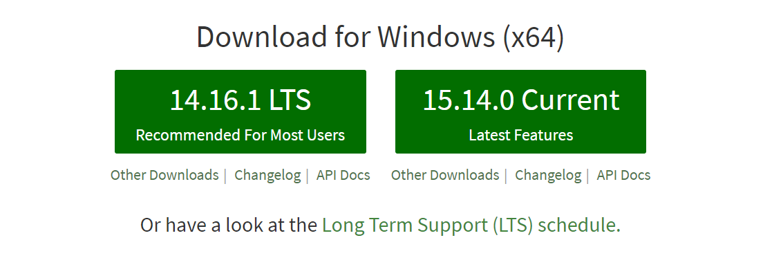 Nodejs download button