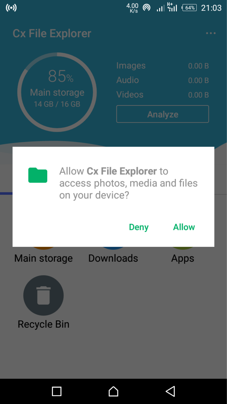 Installing Cx File Explorer