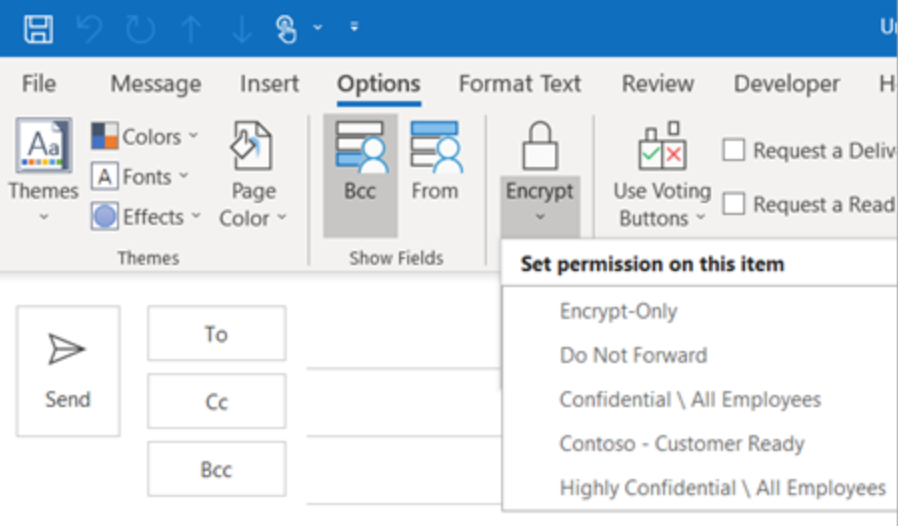 outlook email encryption