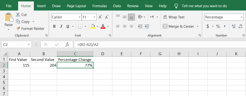 How To Calculate Percentage Change In Excel How To Calculate Percentage Change In Excel