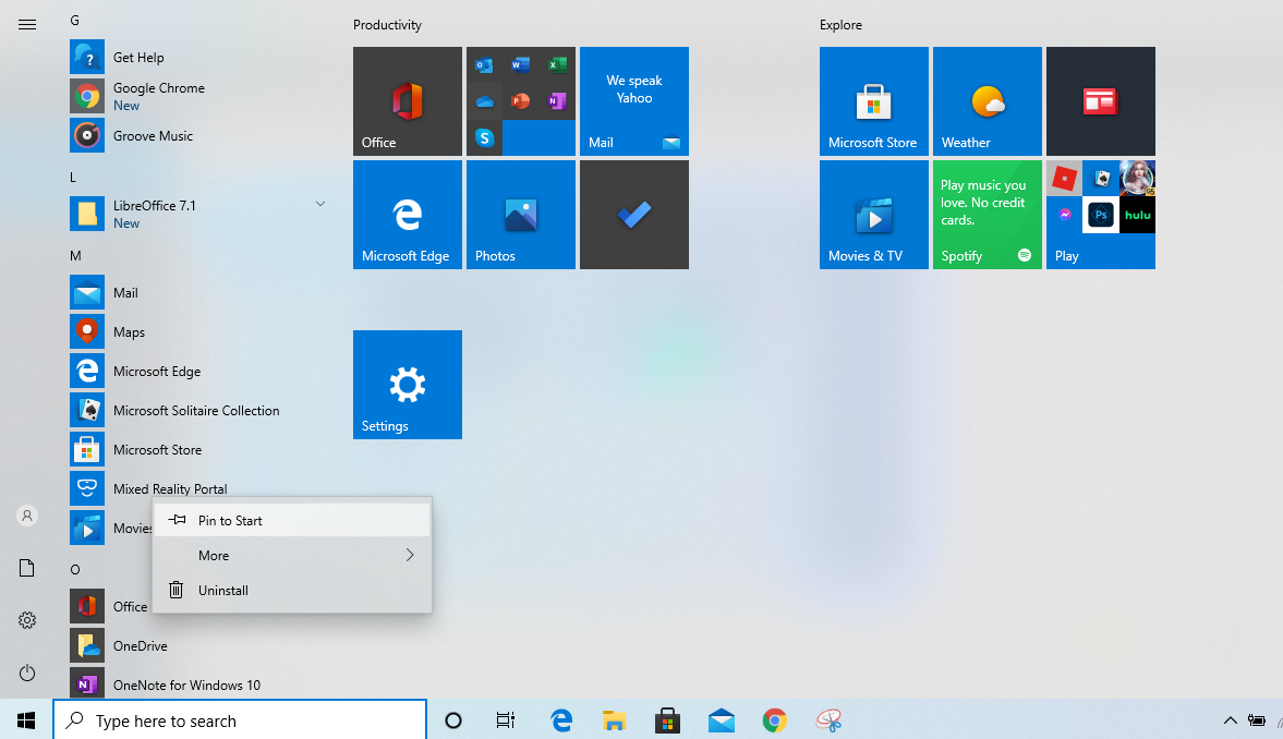 14 Möglichkeiten zum Hacken und Anpassen des Windows 10-Startmenüs - pin an app