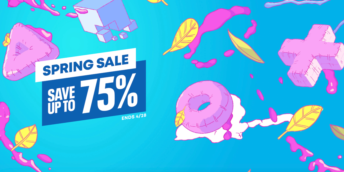The banner for the 2021 Spring Sale on the PlayStation Store.