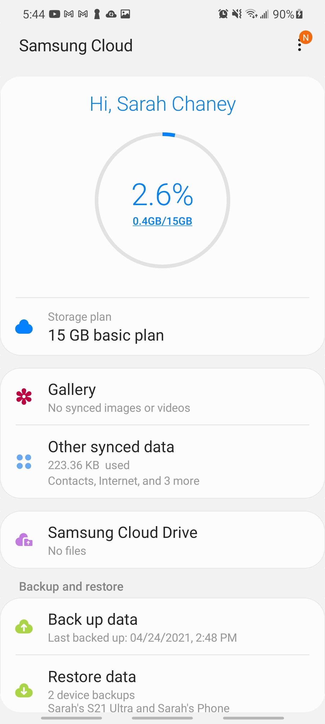 how to download your samsung cloud data