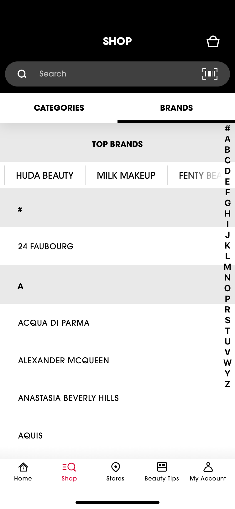 Shop Sephora brands
