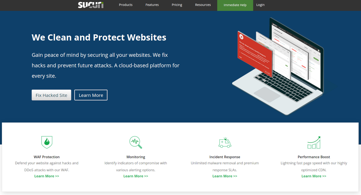 sucuri waf - Gli 8 migliori servizi firewall per applicazioni Web per proteggere il tuo sito web
