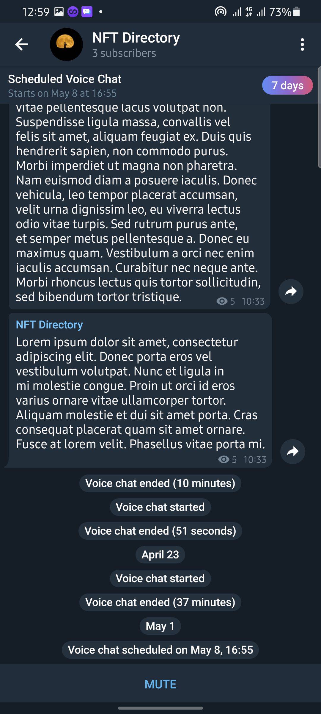 Voice chat telegram