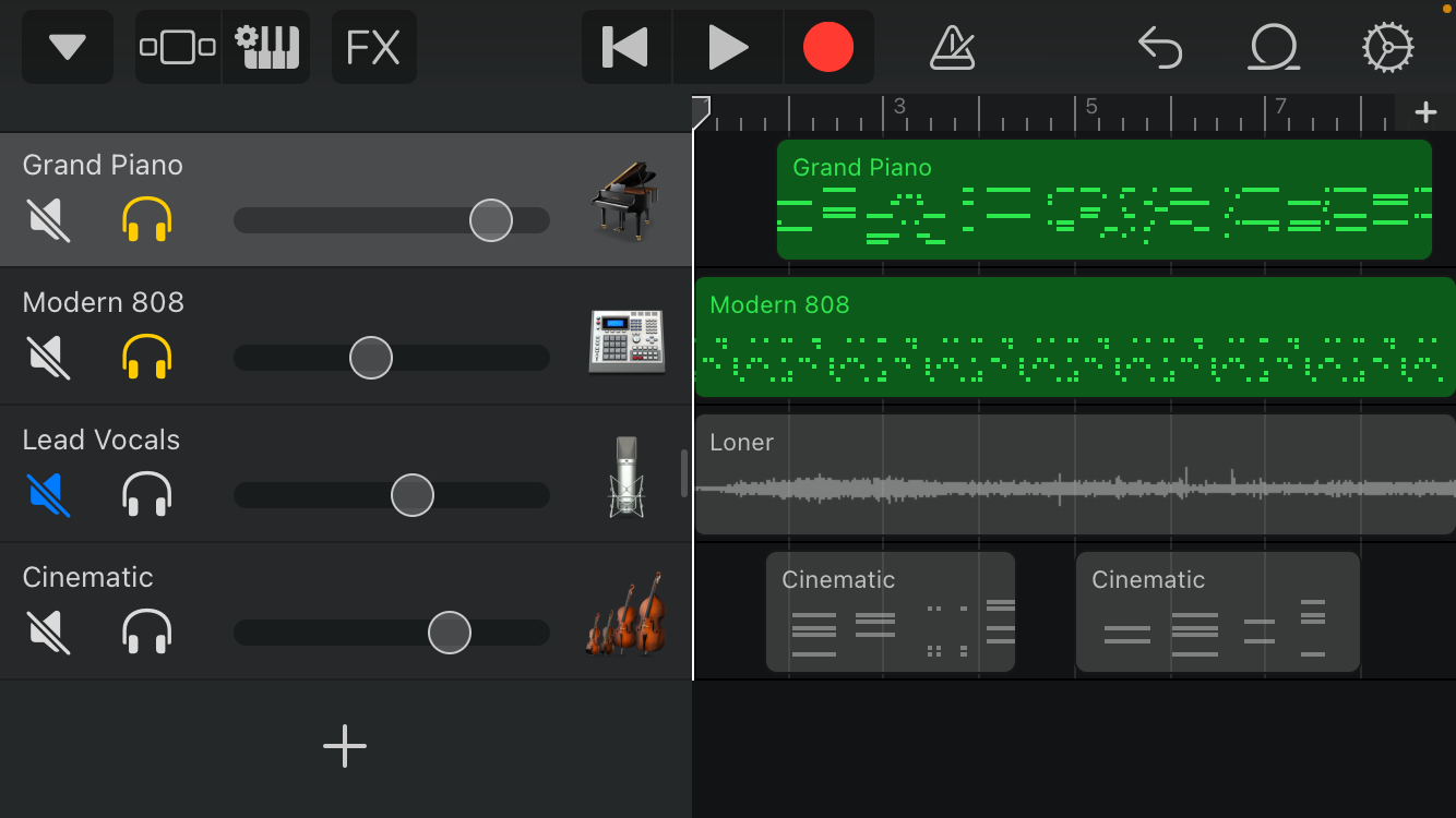 how to fade out in garageband 10.1.4