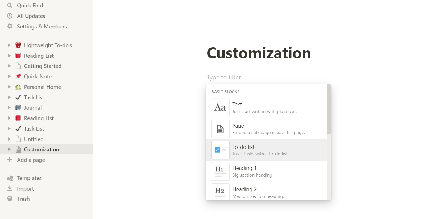 Trello customization options