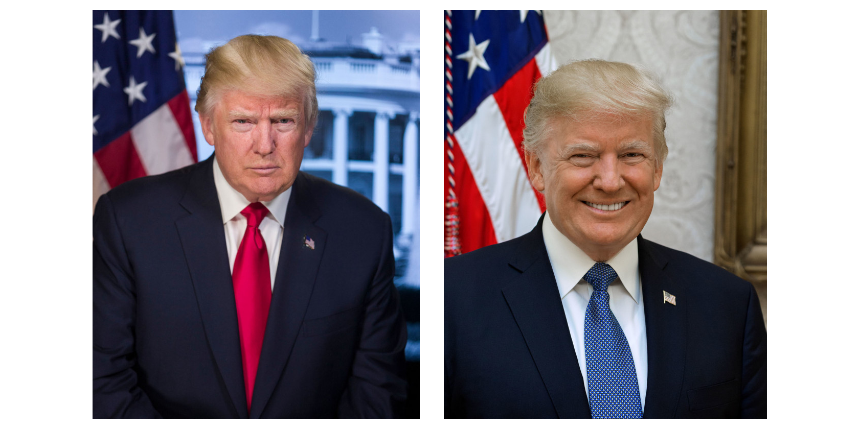 Trump's presidential photos