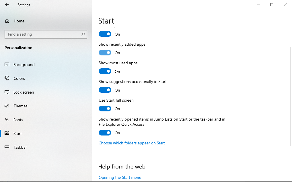 14 Möglichkeiten zum Hacken und Anpassen des Windows 10-Startmenüs - use start full screen