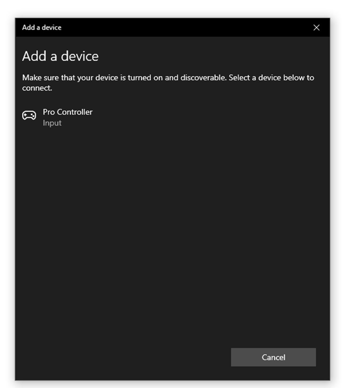 Windows 10 Bluetooth Add Devices Window